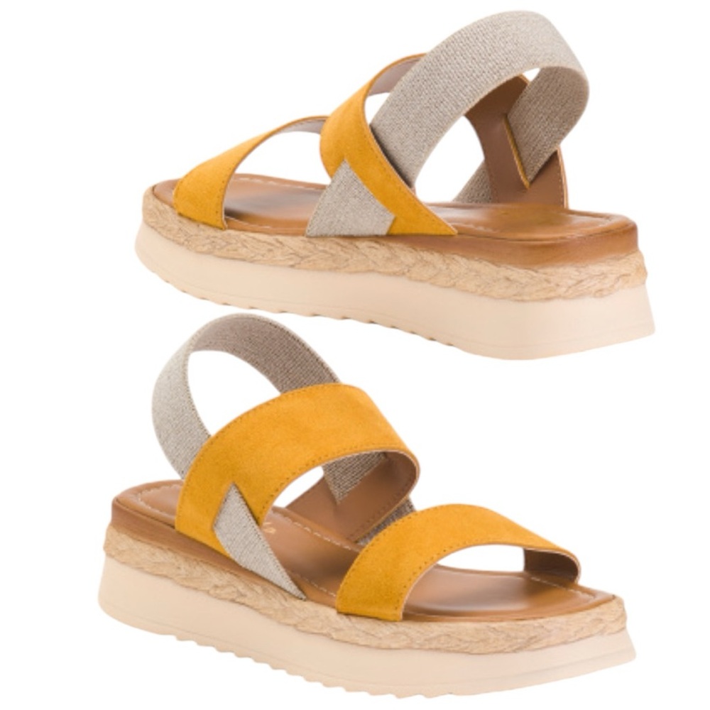 Mariella Made In Italy Suede Sandals Size 8.5